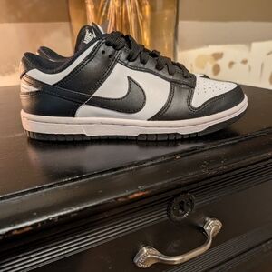 Nike Dunks Black and White Low-Top Sneakers